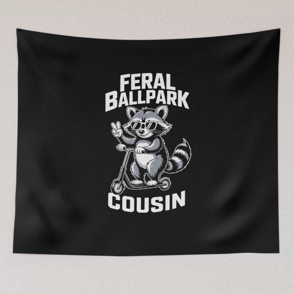 Item preview, Cool Raccoon Riding Scooter Feral Ballpark Cousin designed and sold by SuperAndSocial.