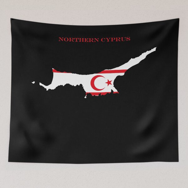 Item preview, Northern Cyprus Map Flag Silhouette Europe Travel Pride Gift designed and sold by NTGUILTY.