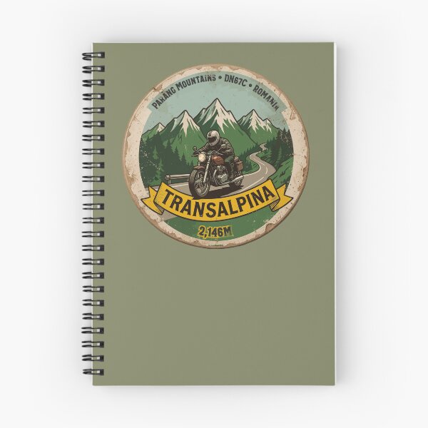 Item preview, Transalpina Romania Motorcycle Sticker T-Shirt 03 designed and sold by OuterShellUK.
