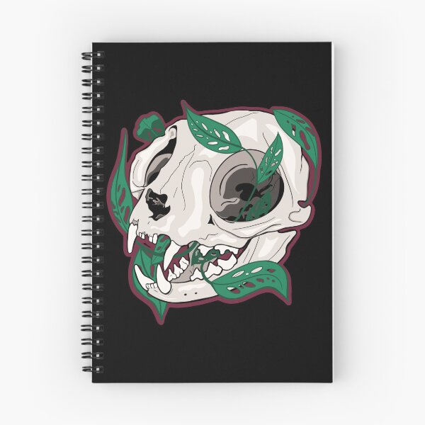 Item preview, Cat Skull with Leaves  designed and sold by Katie.s.stryker.