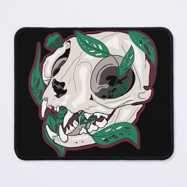 Item preview, Cat Skull with Leaves designed and sold by Katie.s.stryker.