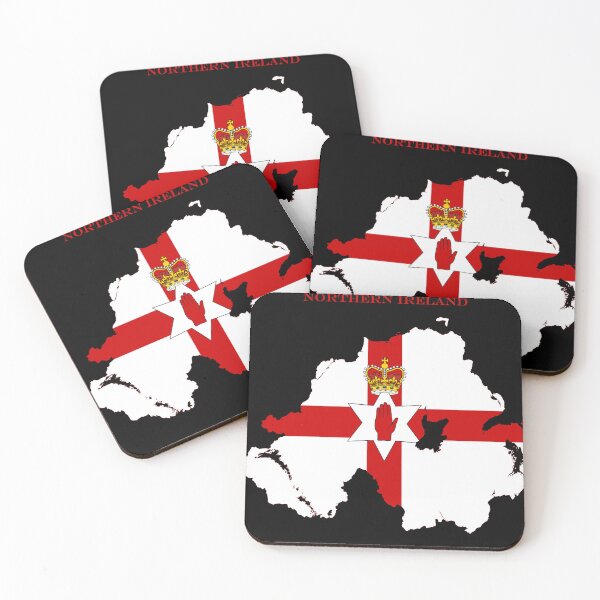 Item preview, Northern Ireland Map Flag Silhouette UK Travel Pride Gift designed and sold by NTGUILTY.
