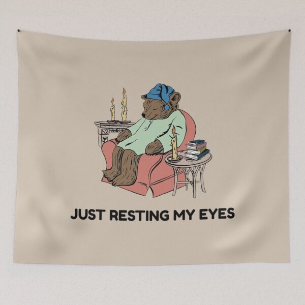 Item preview, Sleepy Bear Just Resting My Eyes Funny Dad Classic T-Shirt designed and sold by LittleRogerChin.
