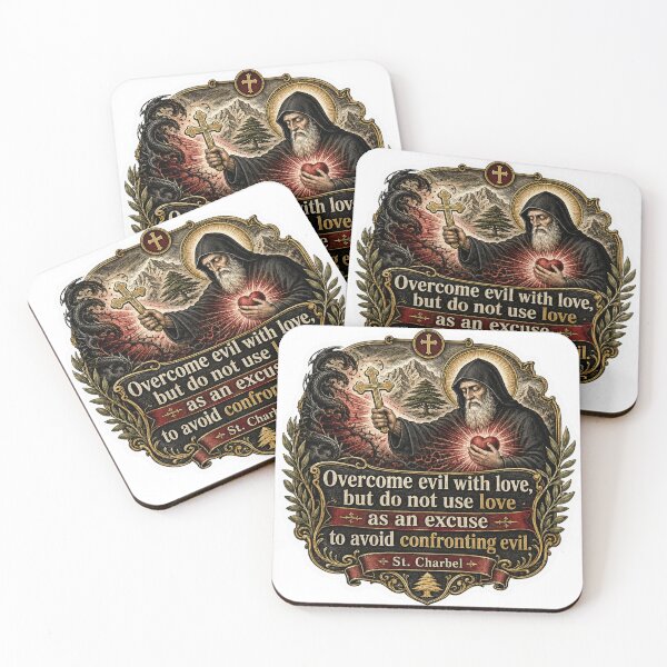 Item preview, Saint Charbel Wisdom Quotes designed and sold by Airimo.