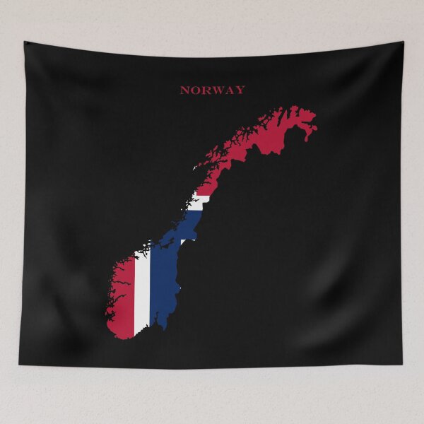 Item preview, Norway Map Flag Silhouette Scandinavia Europe Travel Pride Gift designed and sold by NTGUILTY.