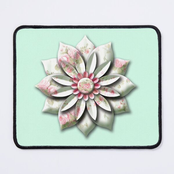 Item preview, Shabby Chic Abstract Flower 1 designed and sold by SideDishDesign.