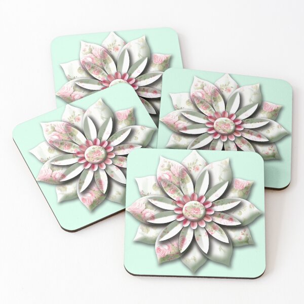 Artikelvorschau, Abstrakte Blume im Shabby-Chic-Stil 1 entworfen und verkauft von SideDishDesign.