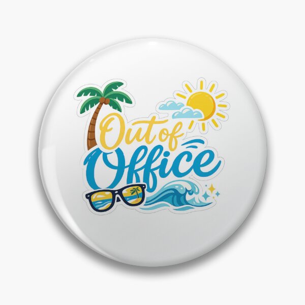 Artikelvorschau, Abwesenheits-/Urlaubs-Stimmungsaufkleber entworfen und verkauft von Crybyte Studio.