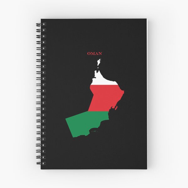 Artikelvorschau, Oman-Karte Flaggen-Silhouette Nahost-Reise-Geschenk entworfen und verkauft von NTGUILTY.