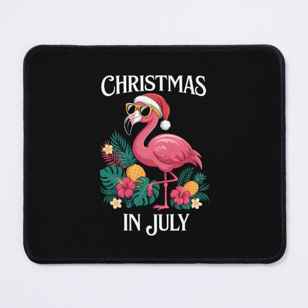 Item preview, Christmas in July Pink Flamingo Hawaii designed and sold by TrinaEspinoza.