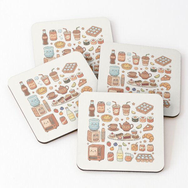 Item preview, Kawaii Cafe Treats & Sweet Drinks Aesthetic Graphic designed and sold by LunaVales.