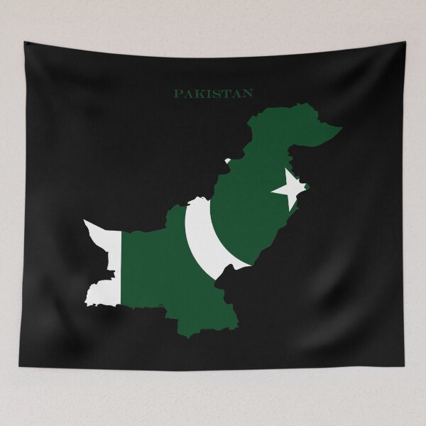 Item preview, Pakistan Map Flag Silhouette South Asia Travel Pride Gift designed and sold by NTGUILTY.