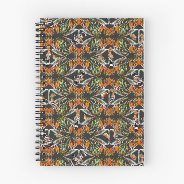 Item preview, Hoopoe and Fynbos seamless pattern, Nature aesthetic, Wildlife Art designed and sold by zephyrstudio26.