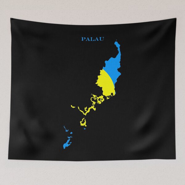 Item preview, Palau Map Flag Silhouette Oceania Pacific Travel Pride Gift designed and sold by NTGUILTY.