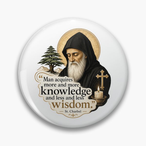 Item preview, Saint Charbel Wisdom Quotes designed and sold by Airimo.