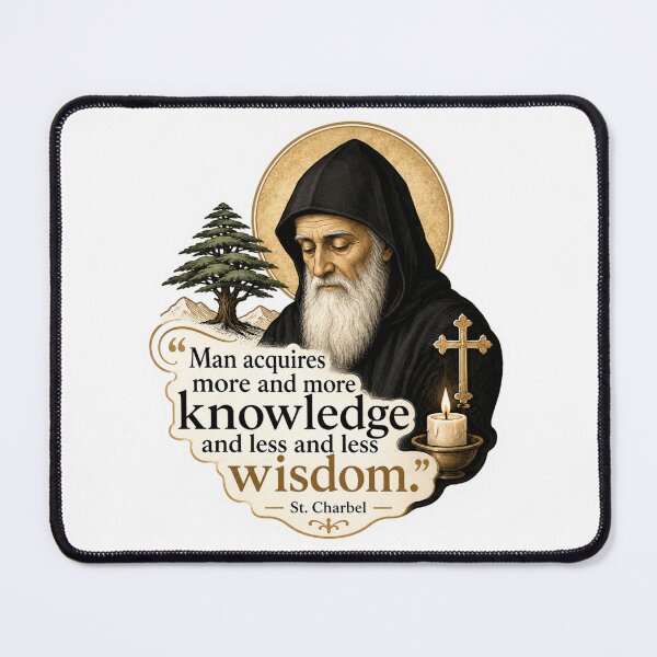 Item preview, Saint Charbel Wisdom Quotes designed and sold by Airimo.