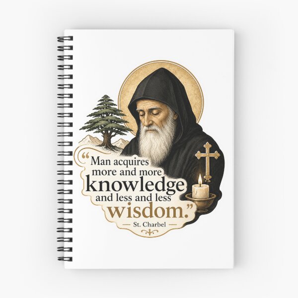 Item preview, Saint Charbel Wisdom Quotes designed and sold by Airimo.