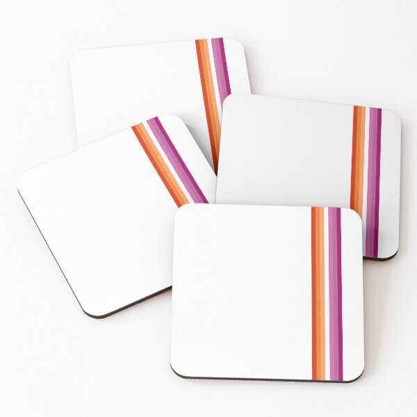 Item preview, Lesbian Pride Stripes Vertical  designed and sold by FeralCatDad.