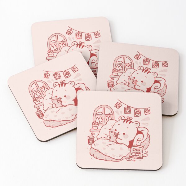 Item preview, Cozy Bed Rotting Club Cute Squirrel Line Art Illustration designed and sold by ToonToos.