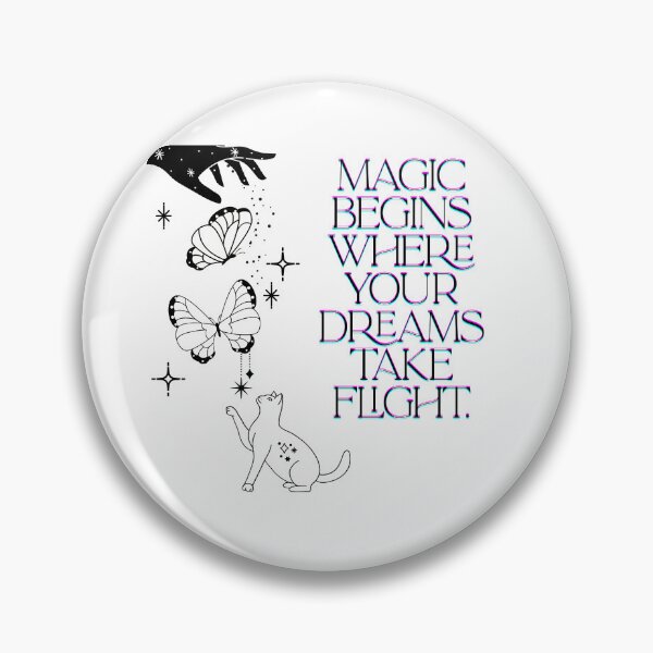 Item preview, Magic Begins Where Your Dreams Take Flight Celestial Cat designed and sold by ANoelleART.