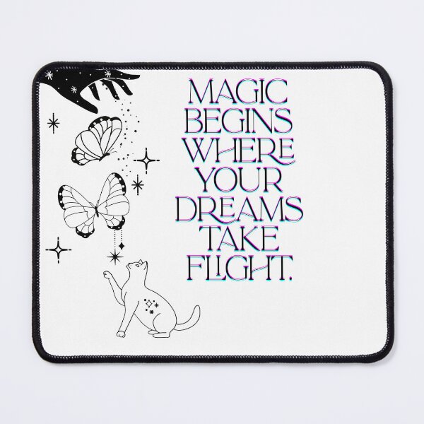 Item preview, Magic Begins Where Your Dreams Take Flight Celestial Cat designed and sold by ANoelleART.