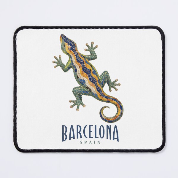Item preview, Barcelona Spain Mosaic Lizard Art designed and sold by Ar0undTheW0rld.