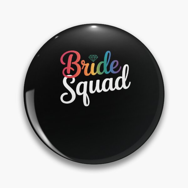 Item preview, Bride Squad LGBT Rainbow Flag Lesbian Bachelorette Party designed and sold by TrinaEspinoza.