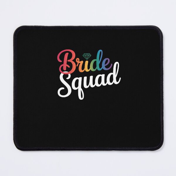 Item preview, Bride Squad LGBT Rainbow Flag Lesbian Bachelorette Party designed and sold by TrinaEspinoza.