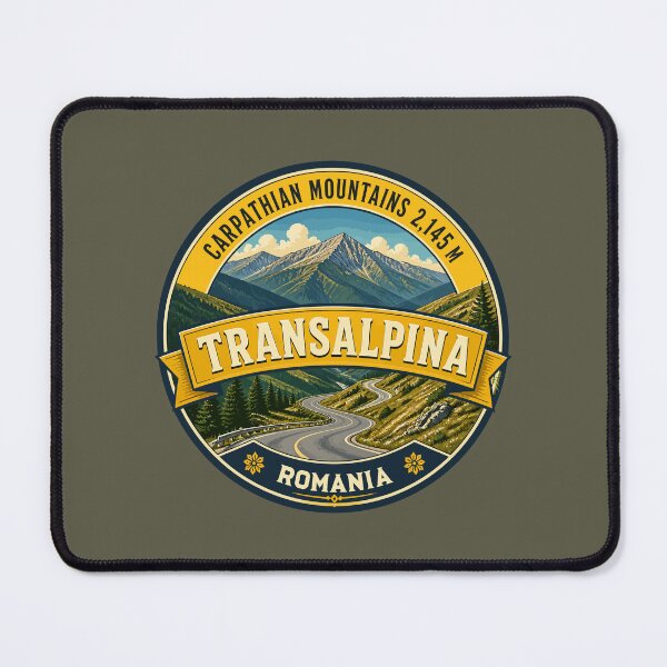 Item preview, Transalpina Romania Motorcycle Sticker T-Shirt 04 designed and sold by OuterShellUK.