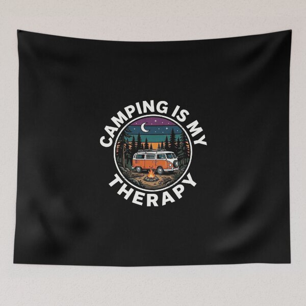 Item preview, Camping Is My Favourite Therapy designed and sold by dudelinart.