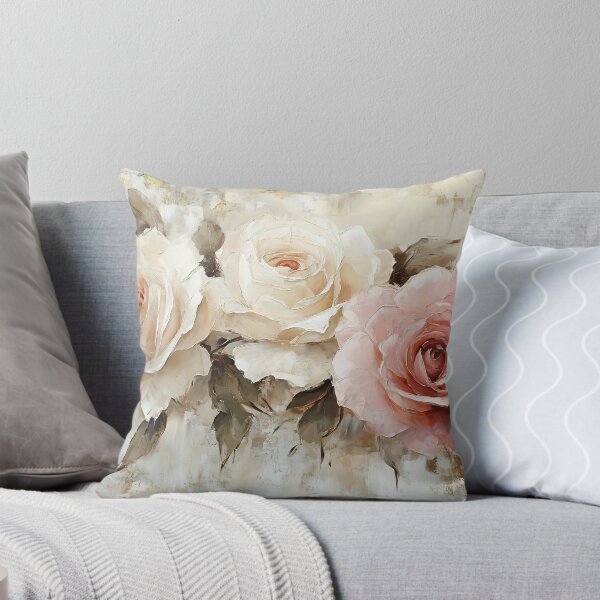 Item preview, Elegant Ivory Rose Art, Soft Blush Pink Champagne Floral Illustration designed and sold by daila70.