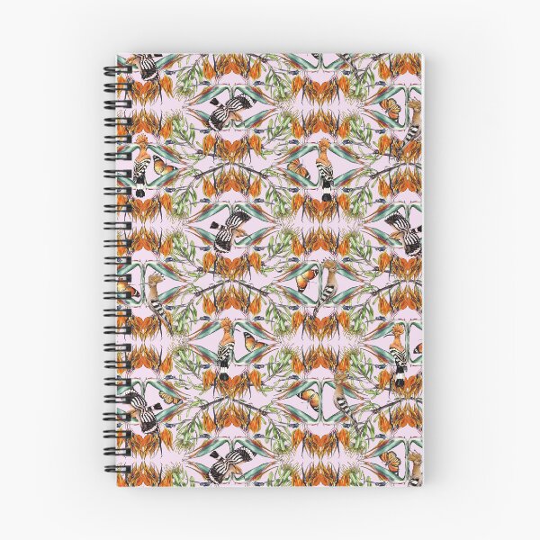 Item preview, Hoopoe and Fynbos seamless pattern, Nature aesthetic, Wildlife Art designed and sold by zephyrstudio26.