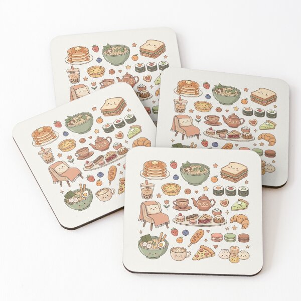 Item preview, Copy of Kawaii Delicious Snacks & Cute pancakes Aesthetic Graphic designed and sold by LunaVales.