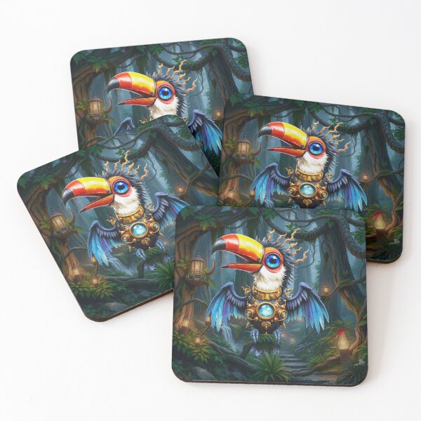 Item preview, Moonlit Steampunk Toucan. designed and sold by nicky2342.