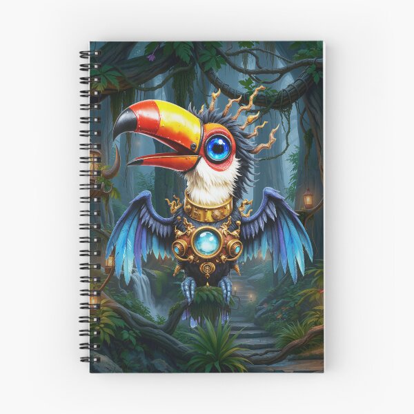 Item preview, Moonlit Steampunk Toucan. designed and sold by nicky2342.