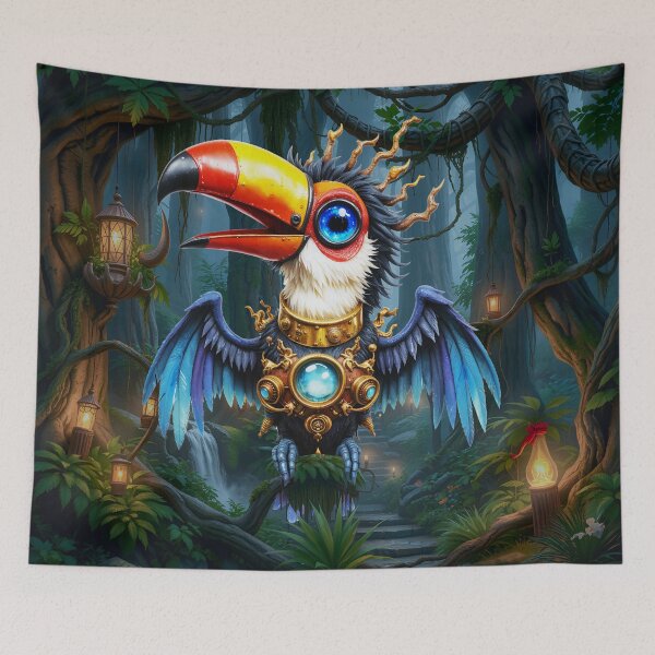 Item preview, Moonlit Steampunk Toucan. designed and sold by nicky2342.