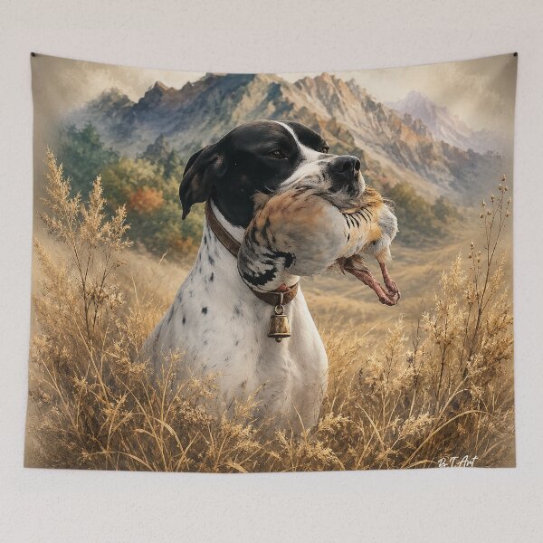 Item preview, English Pointer Hunting Heritage – Chukar Partridge Vintage Design designed and sold by TammyHunterArt.