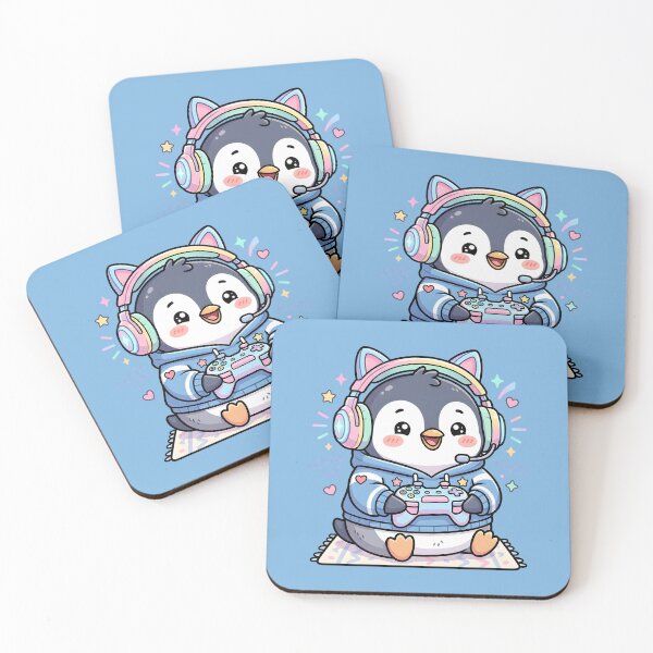 Item preview, Gamer Penguin Kawaii Pastel Gaming Buddy designed and sold by dreephic22.