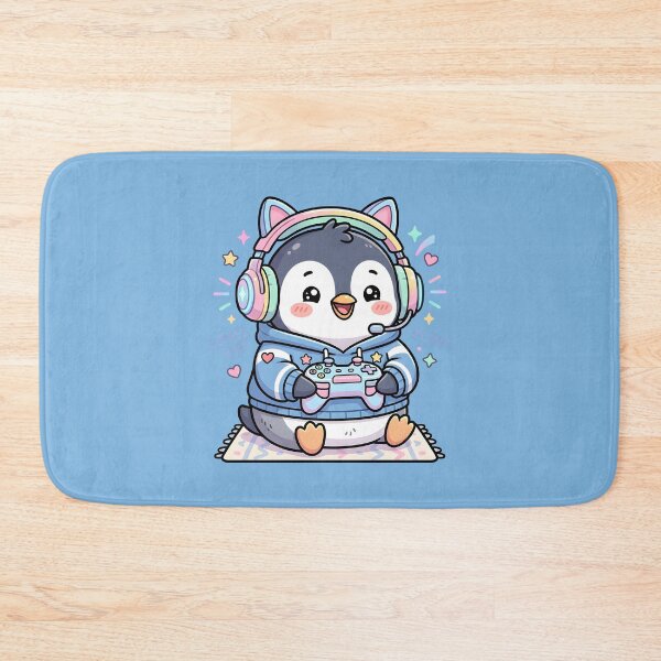 Item preview, Gamer Penguin Kawaii Pastel Gaming Buddy designed and sold by dreephic22.