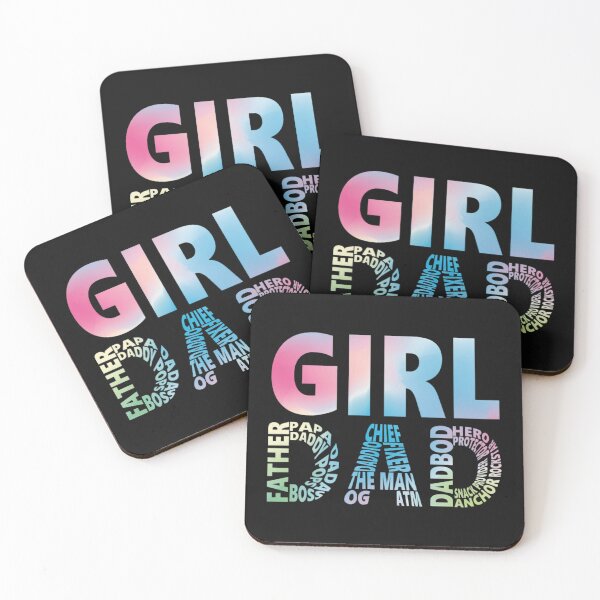 Item preview, Proud Girl Dad Word Art Fatherhood Classic T-Shirt designed and sold by BlitCrankMath.