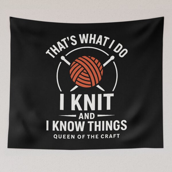 Item preview, That's what I do i knit and i know things  designed and sold by Emmatshirt1.