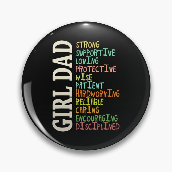 Item preview, Dad of Daughters Positive Word List Classic T-Shirt designed and sold by BlitCrankMath.