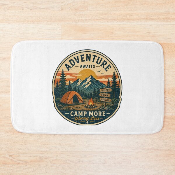 Item preview, awaits explore dream discover camp more worry less designed and sold by therbear.