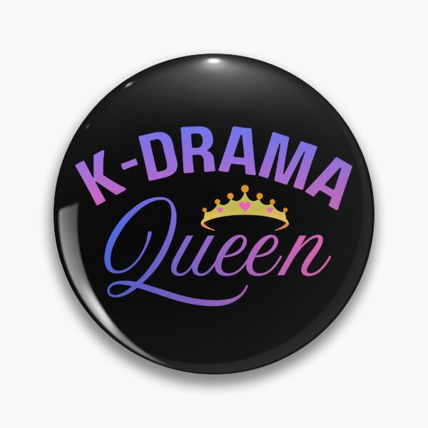 Item preview, K-Drama Queen text with tiara graphic designed and sold by ArtEllary.