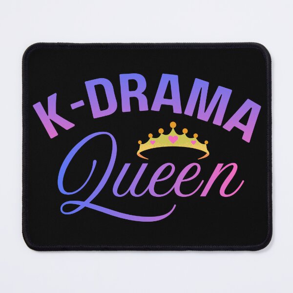 Item preview, K-Drama Queen text with tiara graphic designed and sold by ArtEllary.