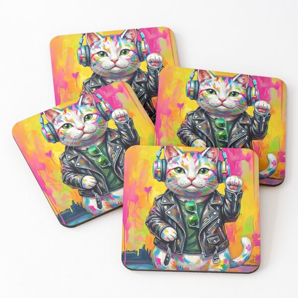 Item preview, Portrait painting Lucky cat in Popart Style designed and sold by TYA - Take Your Art.