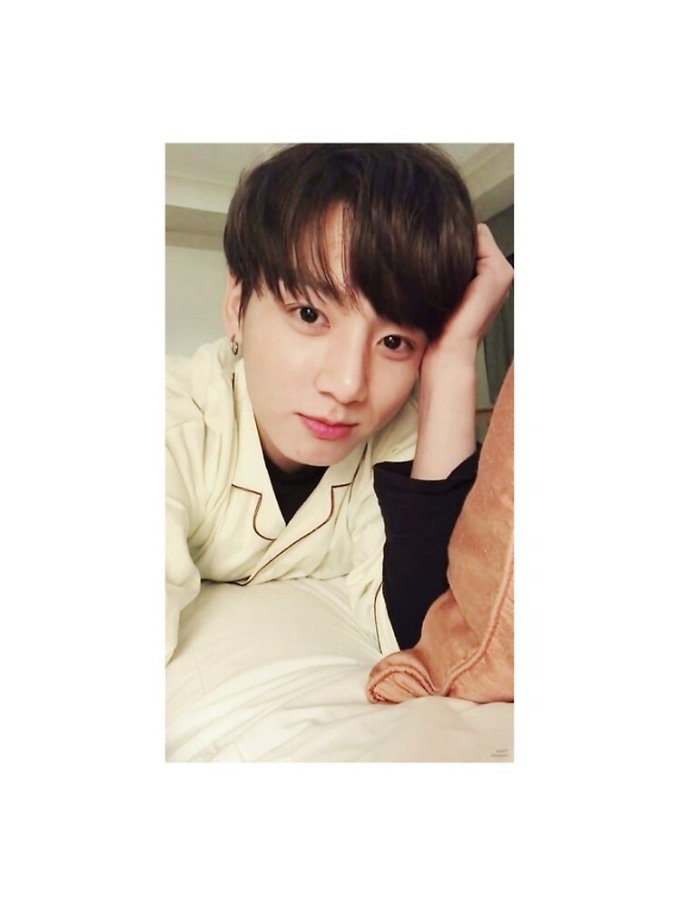 Bts Jungkook Selfie In Bed Iphone Case And Cover By Kikimini Redbubble