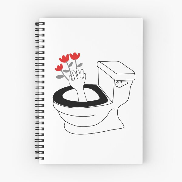 Item preview, Toilet humor - a bouquet of flowers in the loo designed and sold by Stick People Designs.