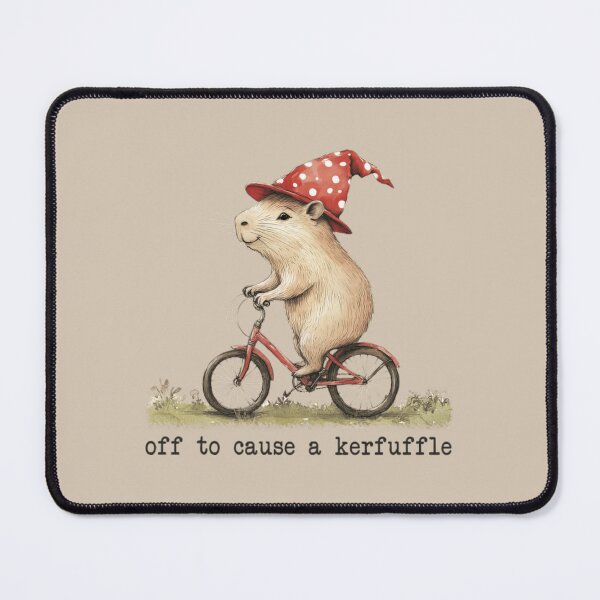 Item preview, Whimsical Capybara Bicycle Kerfuffle Cottagecore Classic T-Shirt designed and sold by BlitCrankMath.