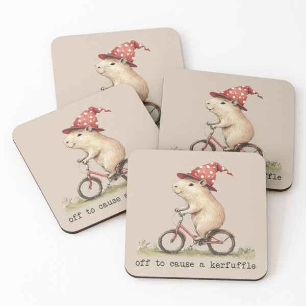 Item preview, Whimsical Capybara Bicycle Kerfuffle Cottagecore Classic T-Shirt designed and sold by BlitCrankMath.